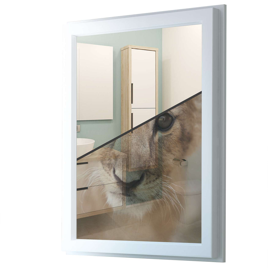 Fensterfolie [hoch] - Simba - 70x100 cm - Transparenz