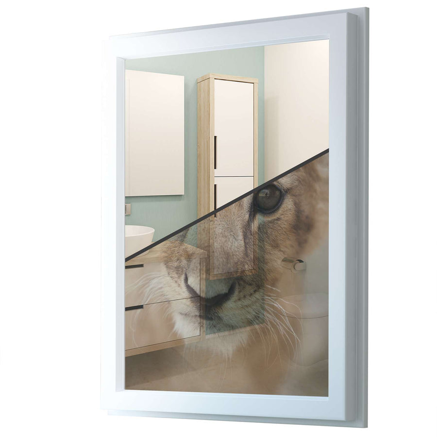 Fensterfolie [hoch] - Simba - 70x100 cm - Transparenz