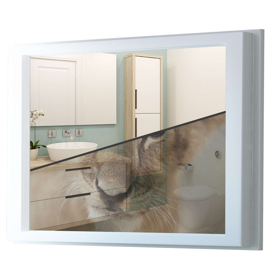 Fensterfolie [quer] - Simba - 100x70 cm - Transparenz