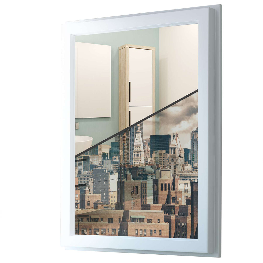 Fensterfolie [hoch] - Skyline NYC - 70x100 cm - Transparenz