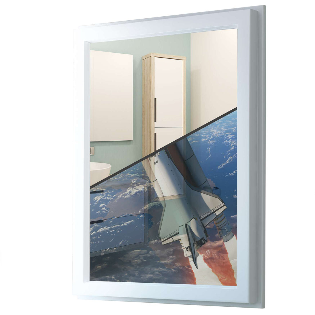 Fensterfolie [hoch] - Space Traveller - 70x100 cm - Transparenz