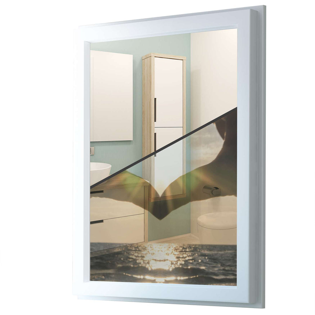 Fensterfolie [hoch] - Sunny Heart - 70x100 cm - Transparenz