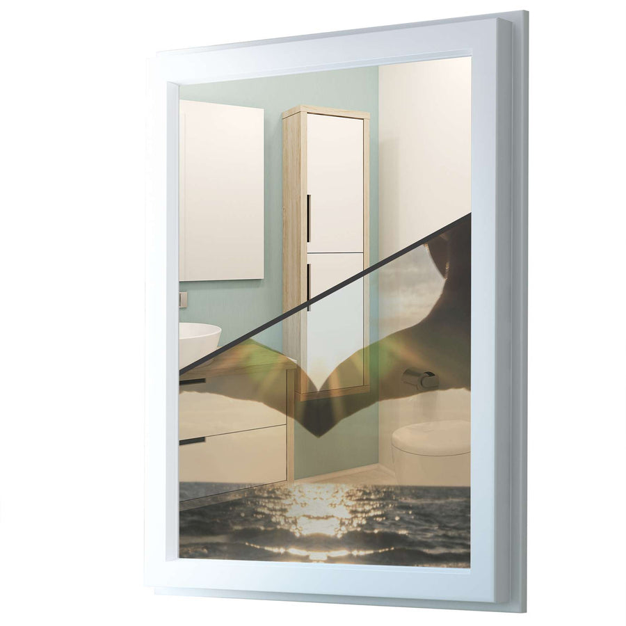 Fensterfolie [hoch] - Sunny Heart - 70x100 cm - Transparenz