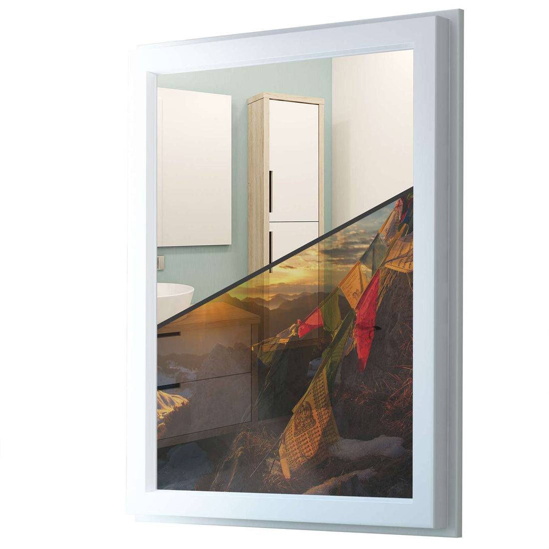 Fensterfolie [hoch] - Tibet - 70x100 cm - Transparenz