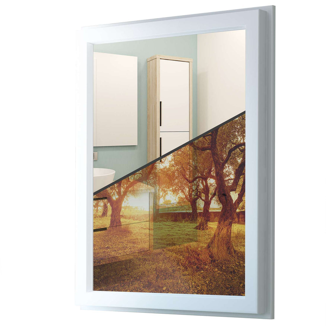 Fensterfolie [hoch] - Tree Sunlight - 70x100 cm - Transparenz