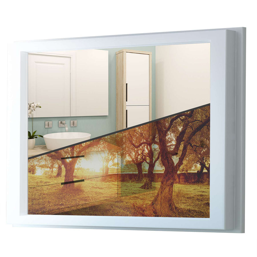 Fensterfolie [quer] - Tree Sunlight - 100x70 cm - Transparenz