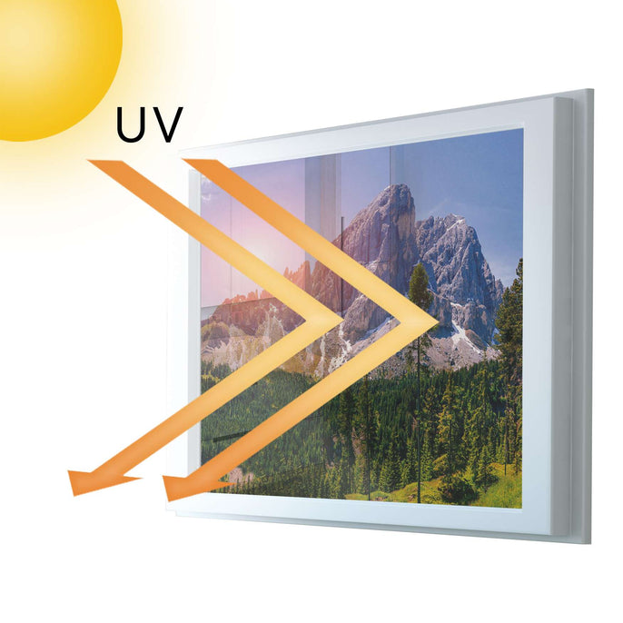 Fensterfolie [quer] - Alpenblick - 100x70 cm - UV-resistent pds1