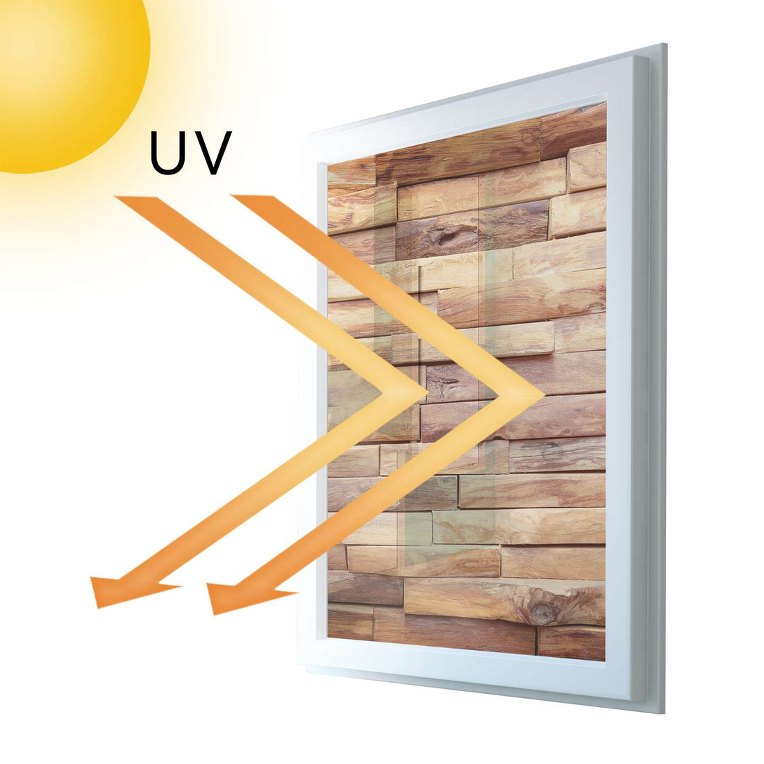 Fensterfolie [hoch] - Artwood - 70x100 cm - UV-resistent pds1