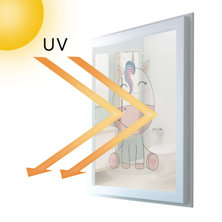 Fensterfolie [hoch] - Baby Unicorn - 70x100 cm - UV-resistent pds1