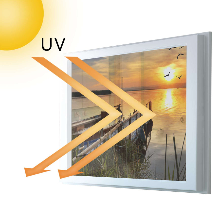 Fensterfolie [quer] - Bridge to the sun - 100x70 cm - UV-resistent pds1