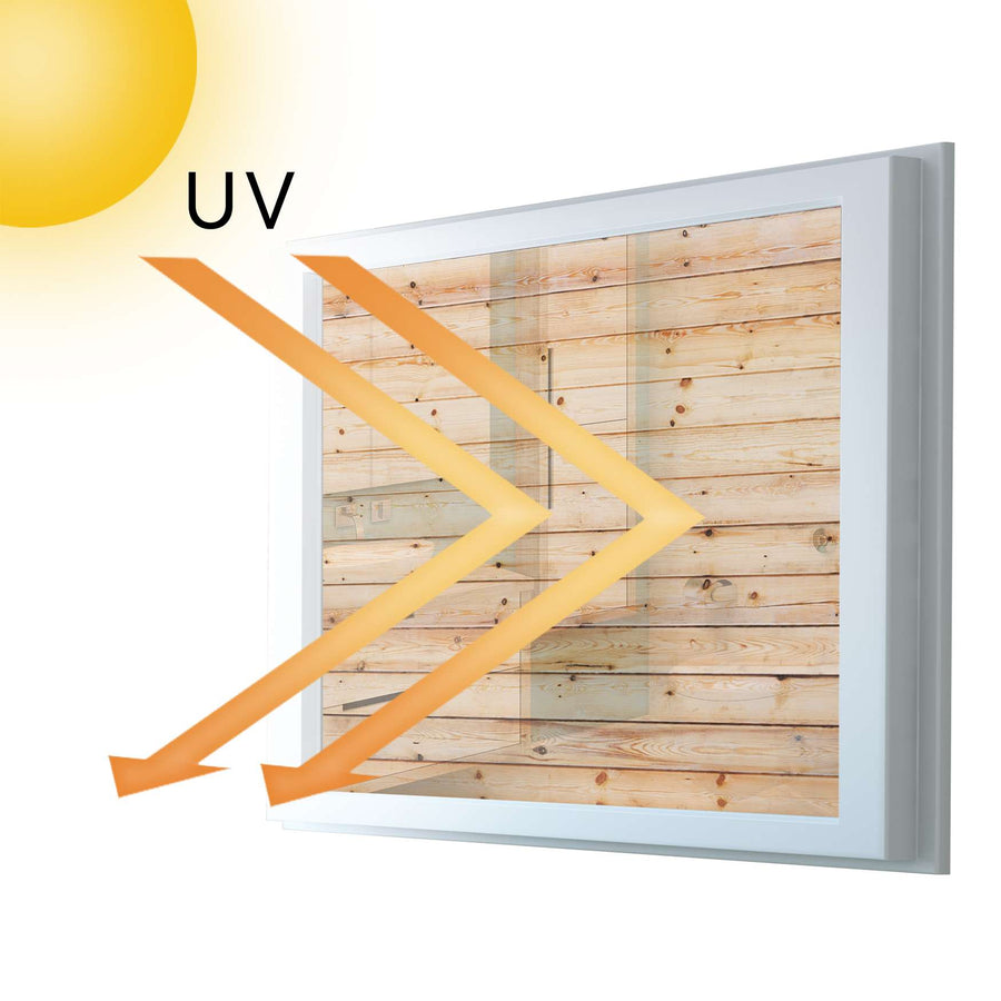 Fensterfolie [quer] - Bright Planks - 100x70 cm - UV-resistent pds1
