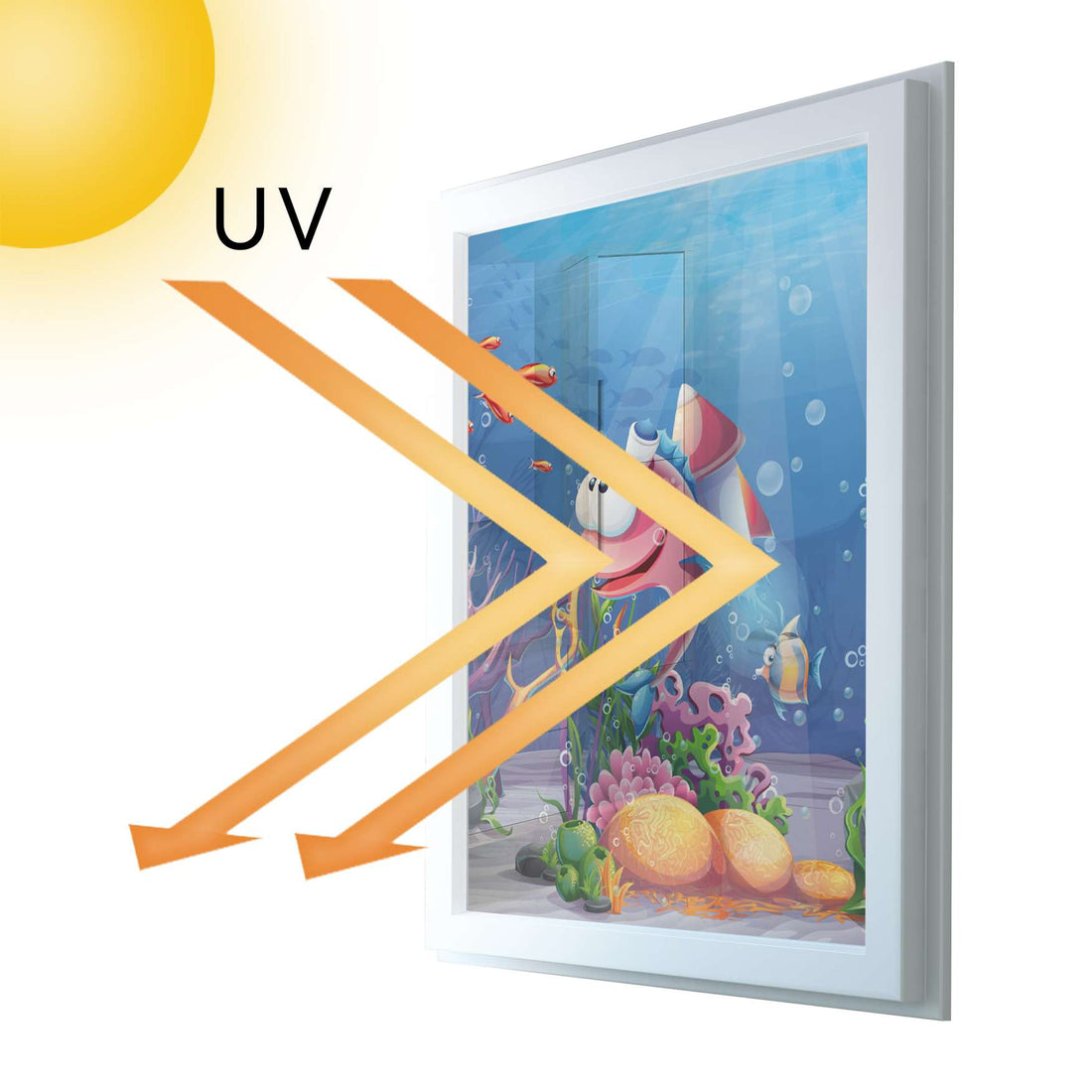 Fensterfolie [hoch] - Bubbles - 70x100 cm - UV-resistent pds1