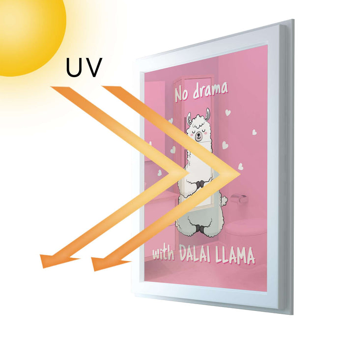 Fensterfolie [hoch] - Dalai Llama - 70x100 cm - UV-resistent pds1