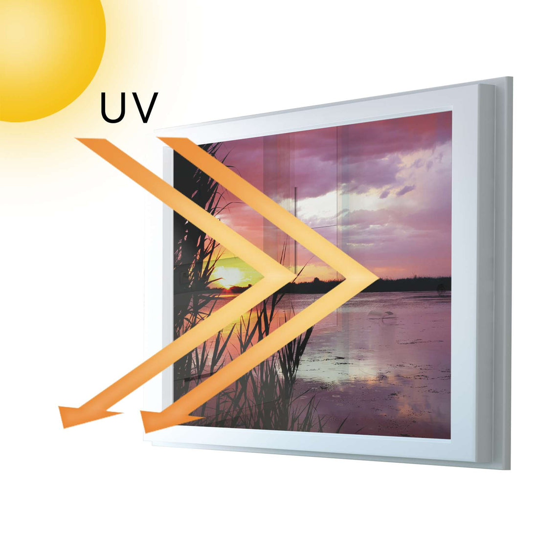 Fensterfolie [quer] - Dream away - 100x70 cm - UV-resistent pds1