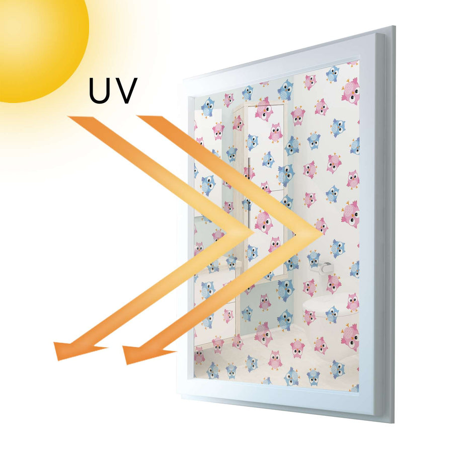 Fensterfolie [hoch] - Eulenparty - 70x100 cm - UV-resistent pds1