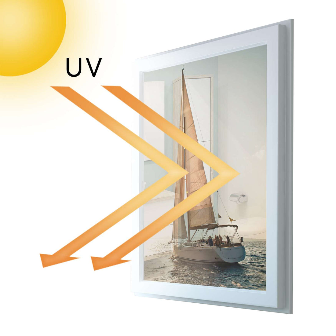 Fensterfolie [hoch] - Freedom - 70x100 cm - UV-resistent pds1