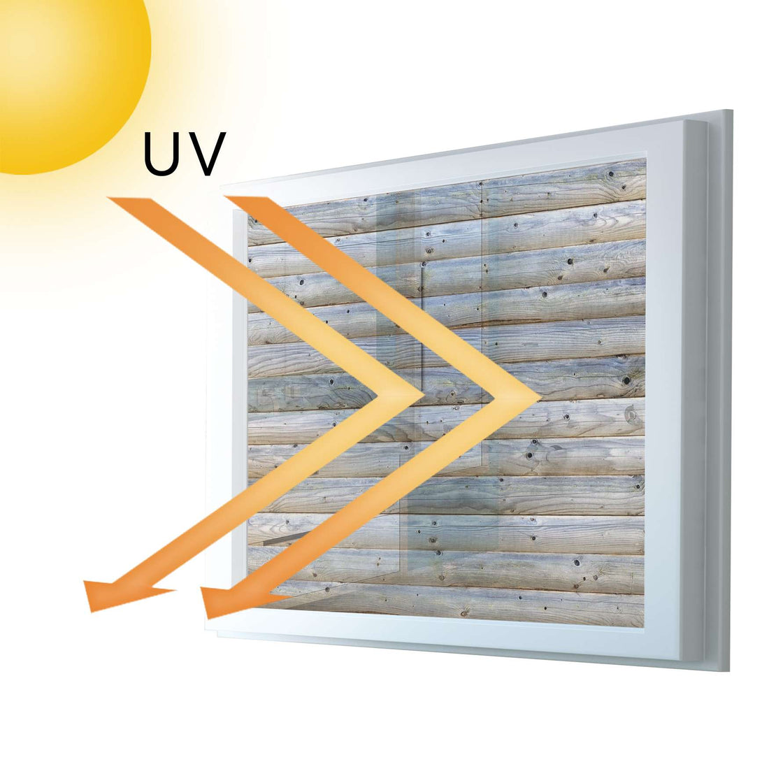 Fensterfolie [quer] - Greyhound - 100x70 cm - UV-resistent pds1