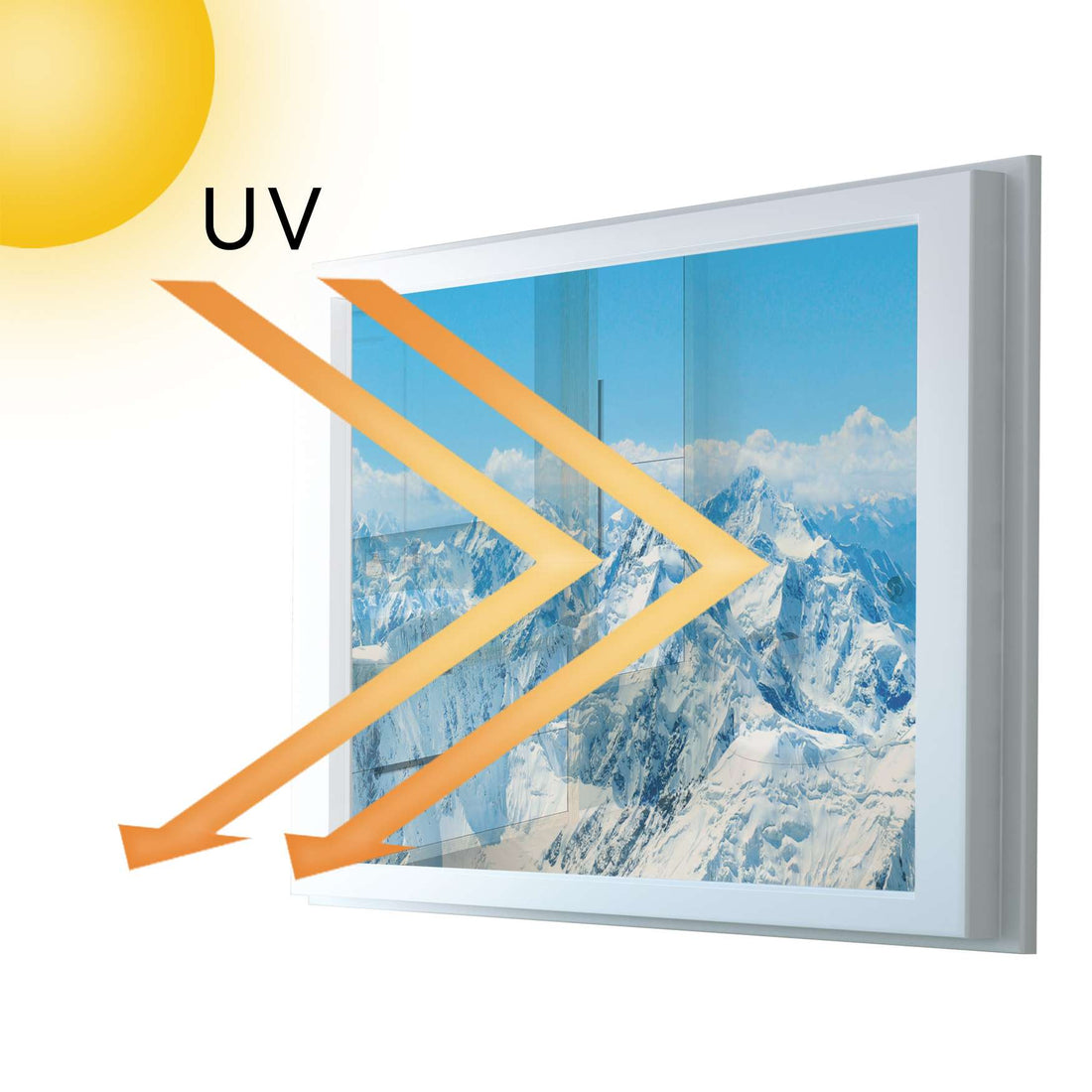 Fensterfolie [quer] - Himalaya - 100x70 cm - UV-resistent pds1
