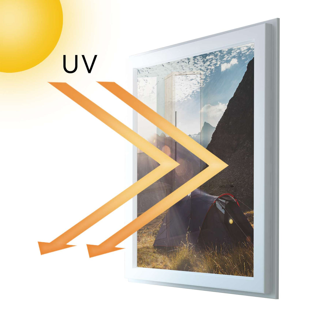 Fensterfolie [hoch] - Into the Wild - 70x100 cm - UV-resistent pds1