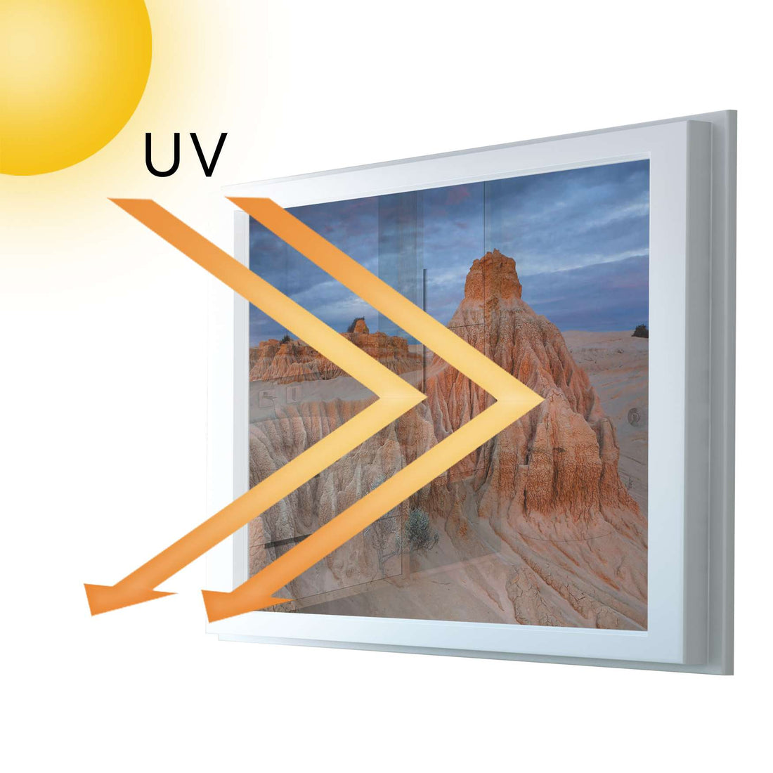 Fensterfolie [quer] - Outback Australia - 100x70 cm - UV-resistent pds1