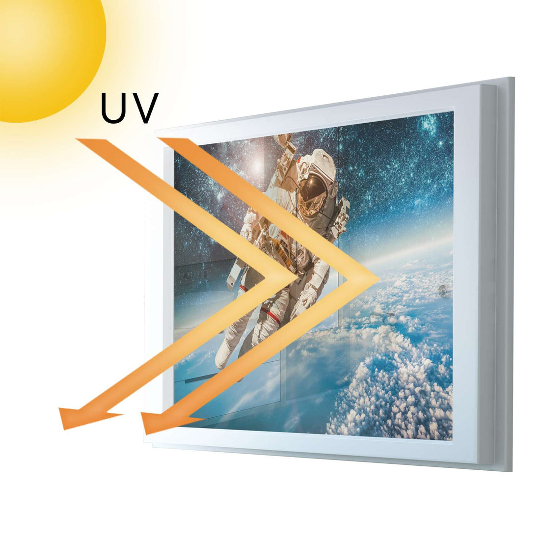 Fensterfolie [quer] - Outer Space - 70x50 cm - UV-resistent pds1