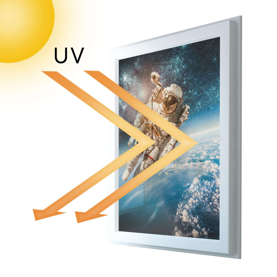 Fensterfolie [hoch] - Outer Space - 50x70 cm - UV-resistent pds1