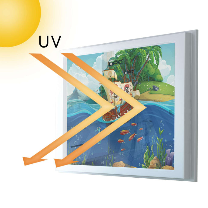 Fensterfolie [quer] - Pirates - 100x70 cm - UV-resistent pds1
