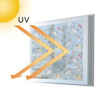 Fensterfolie [quer] - Rainbow Unicorn - 100x70 cm - UV-resistent pds1