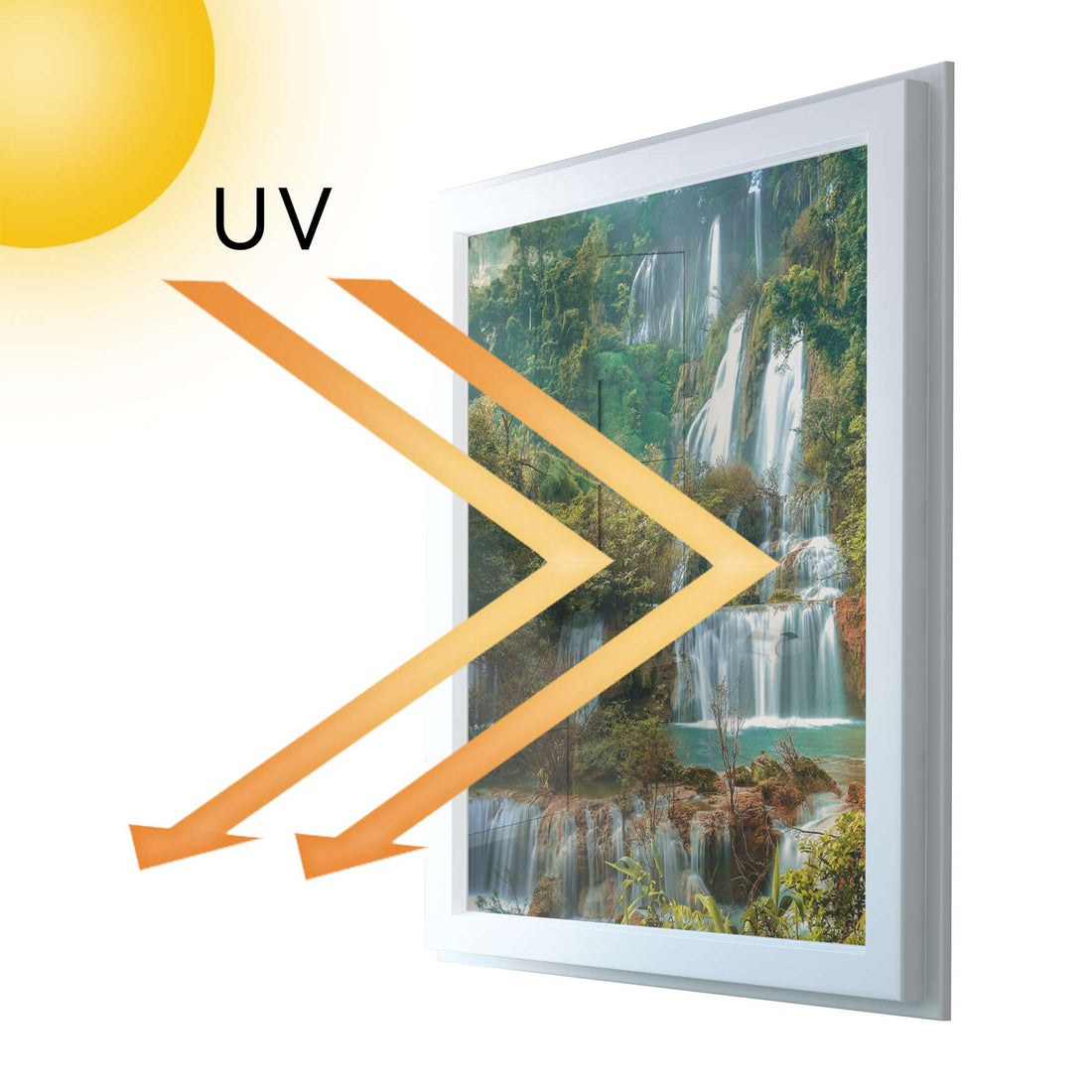 Fensterfolie [hoch] - Rainforest - 70x100 cm - UV-resistent pds1