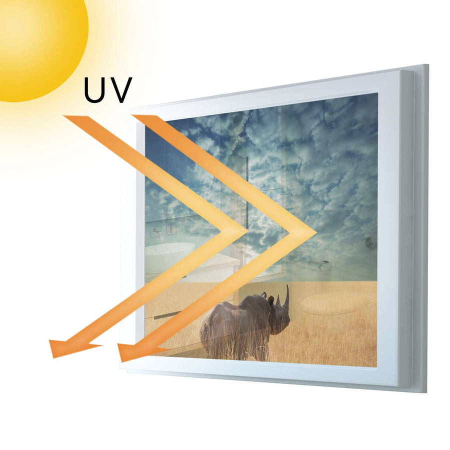 Fensterfolie [quer] - Rhino - 100x70 cm - UV-resistent pds1