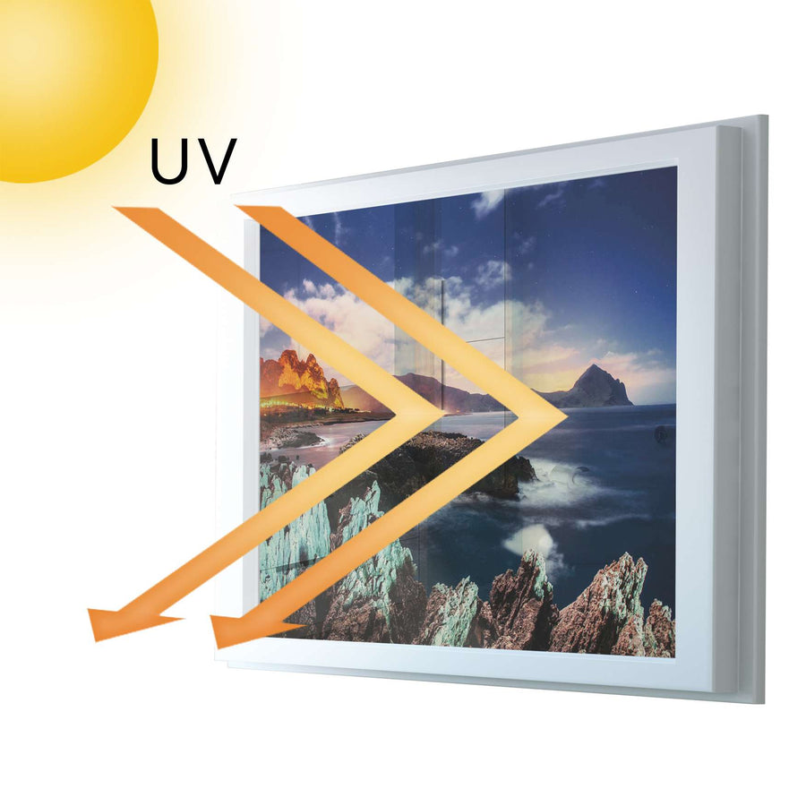 Fensterfolie [quer] - Seaside - 100x70 cm - UV-resistent pds1
