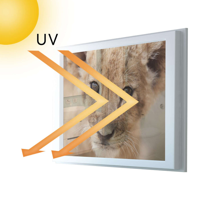 Fensterfolie [quer] - Simba - 100x70 cm - UV-resistent pds1