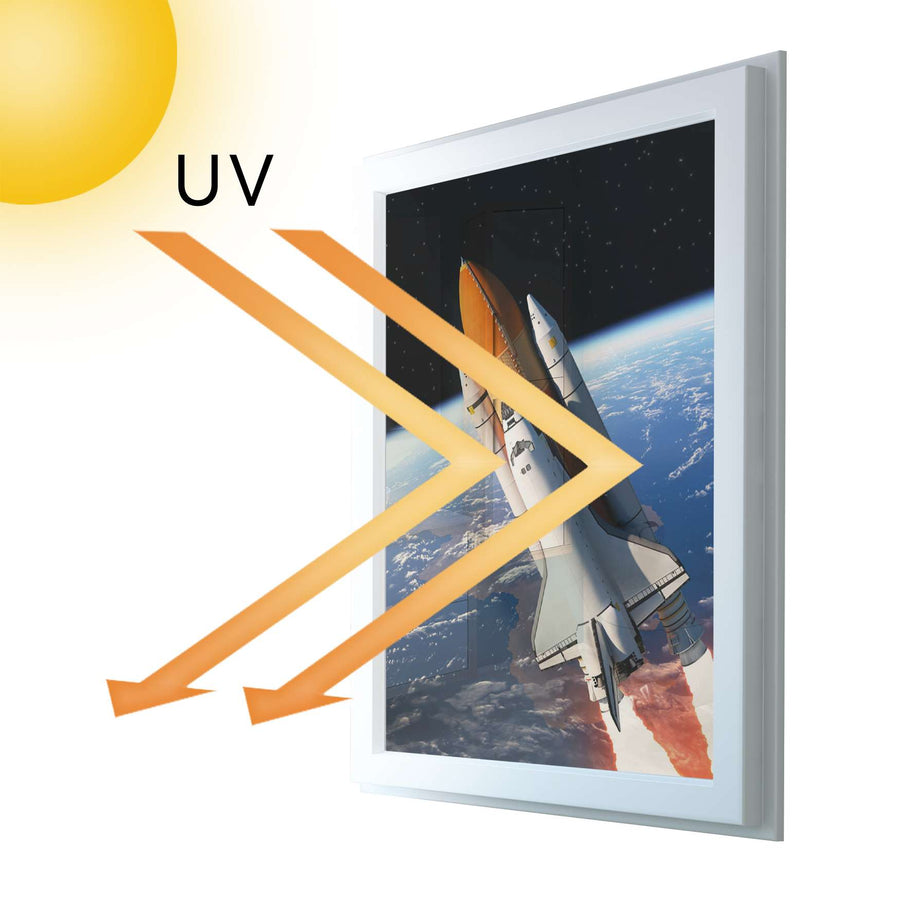 Fensterfolie [hoch] - Space Traveller - 70x100 cm - UV-resistent pds1