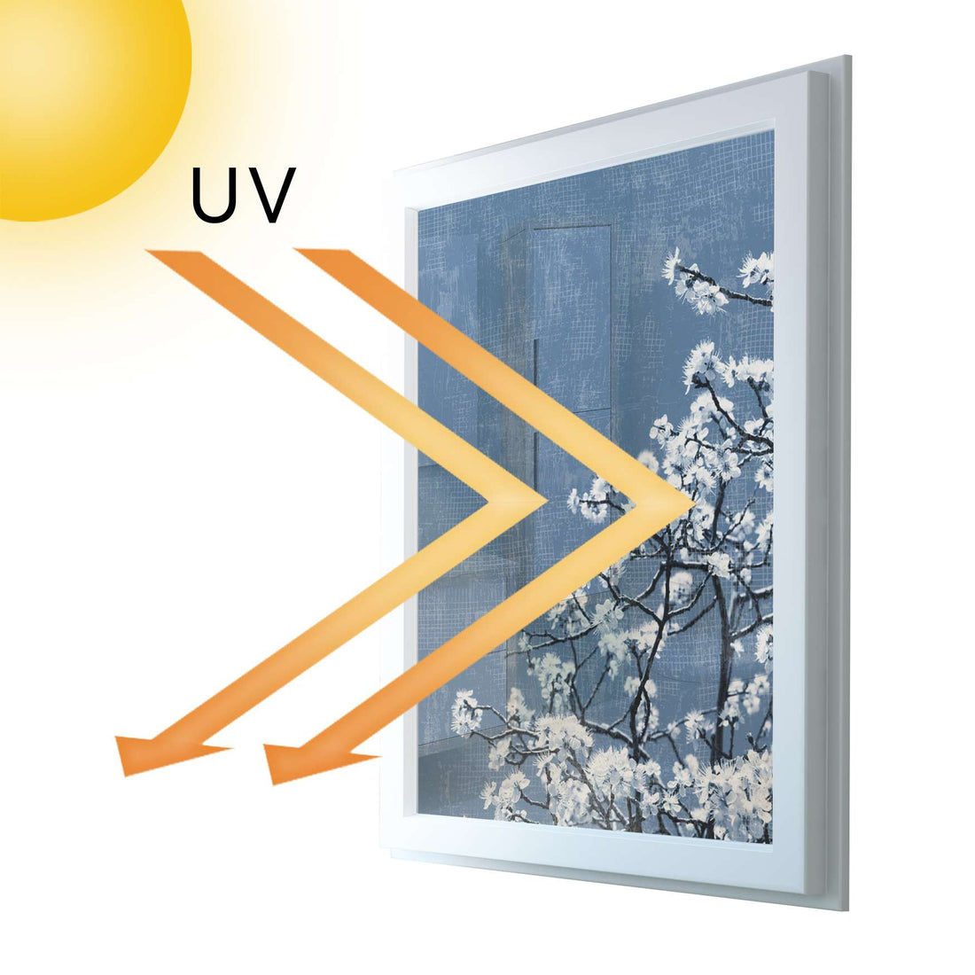 Fensterfolie [hoch] - Spring Tree - 70x100 cm - UV-resistent pds1