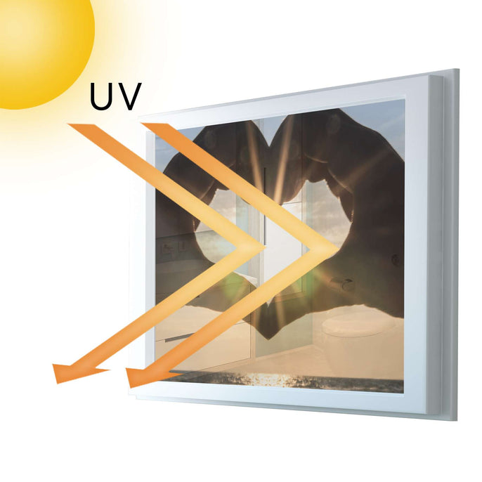 Fensterfolie [quer] - Sunny Heart - 100x70 cm - UV-resistent pds1