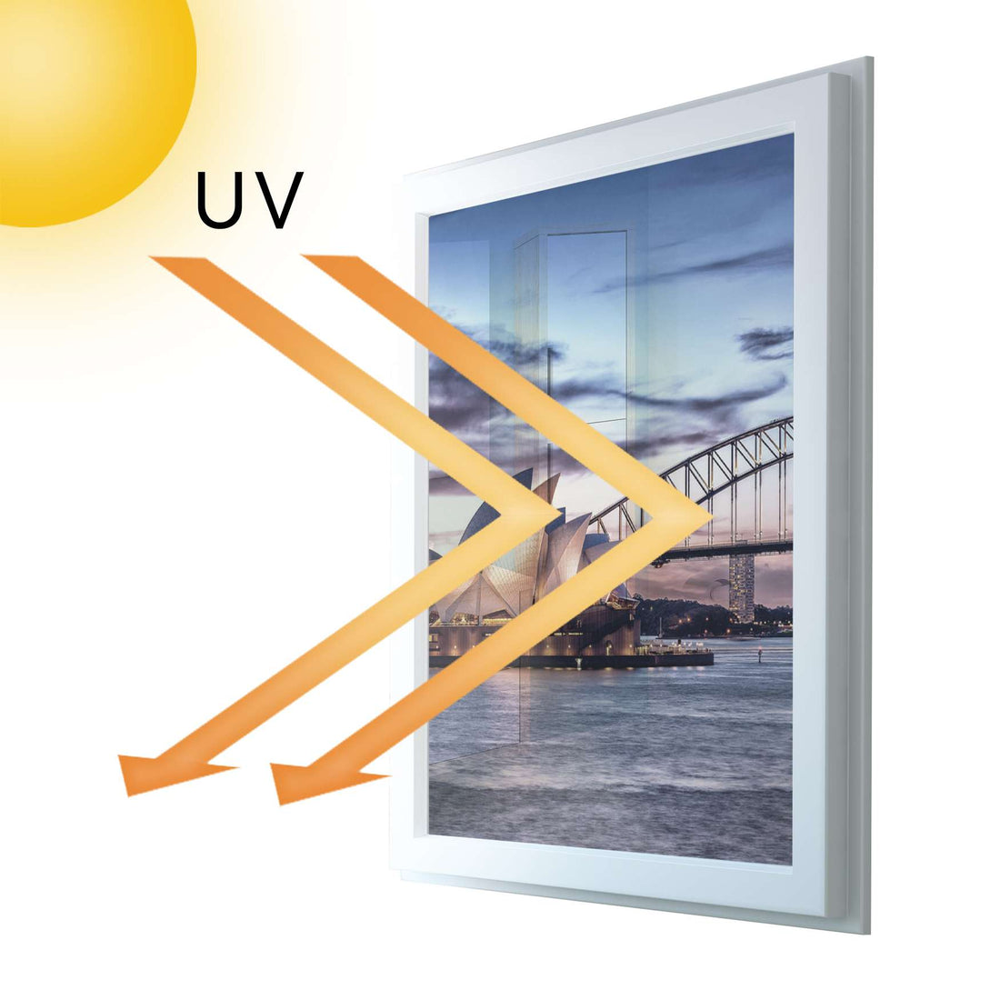 Fensterfolie [hoch] - Sydney - 70x100 cm - UV-resistent pds1