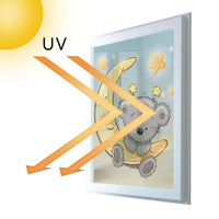 Fensterfolie [hoch] - Teddy und Mond - 70x100 cm - UV-resistent pds1