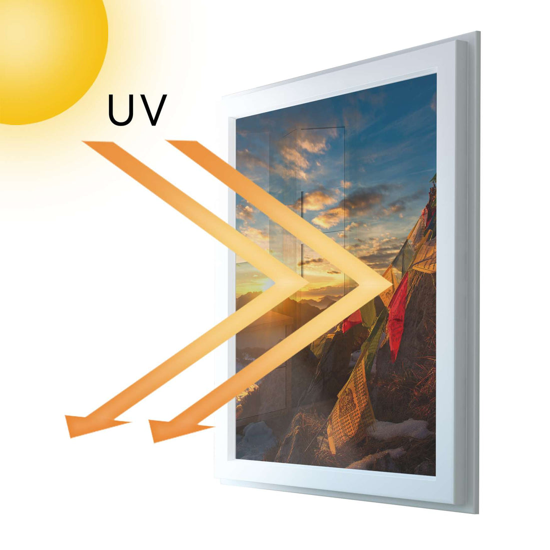 Fensterfolie [hoch] - Tibet - 70x100 cm - UV-resistent pds1