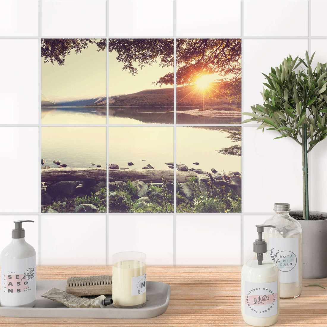 Fliesenaufkleber 15x20 cm Bad - Seaside Dreams