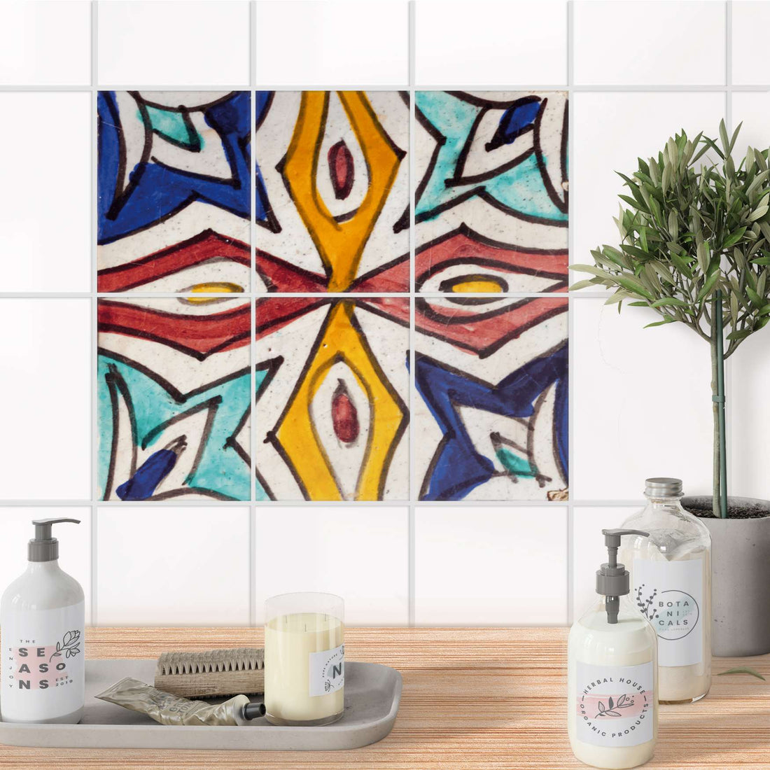 Fliesenaufkleber 15x20 cm Bad - Spanish Tile 4