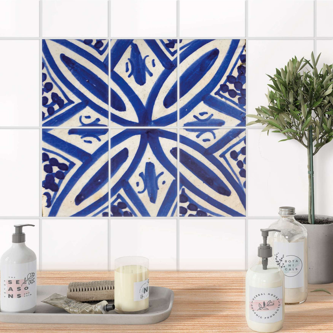 Fliesenaufkleber 15x20 cm Bad - Spanish Tile 7