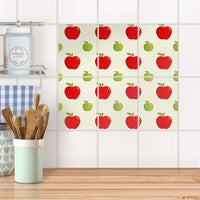 Fliesenaufkleber 15x20 cm Küche - An apple a day