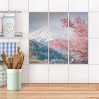 Fliesenaufkleber 15x20 cm Küche - Mount Fuji