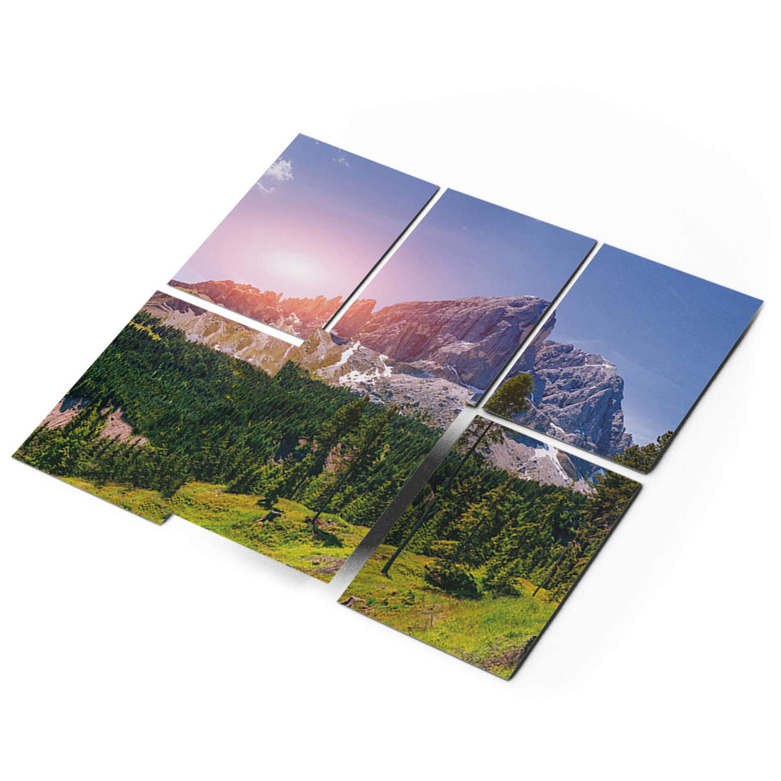 Fliesenaufkleber 15x20 cm Selbstklebend - Alpenblick