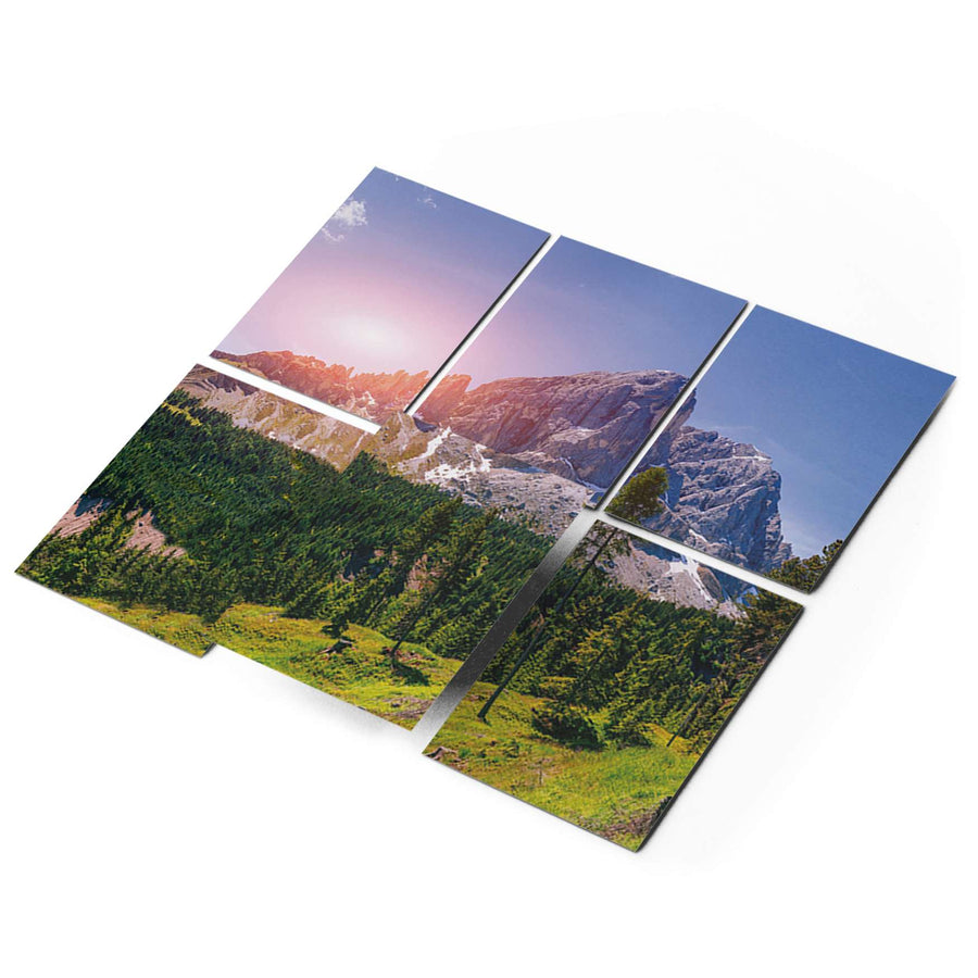 Fliesenaufkleber 15x20 cm Selbstklebend - Alpenblick