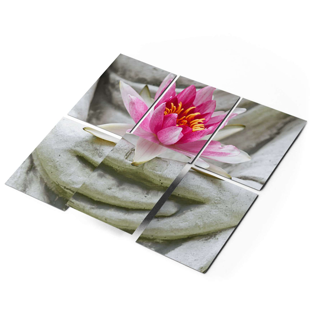 Fliesenaufkleber 15x20 cm Selbstklebend - Flower Buddha