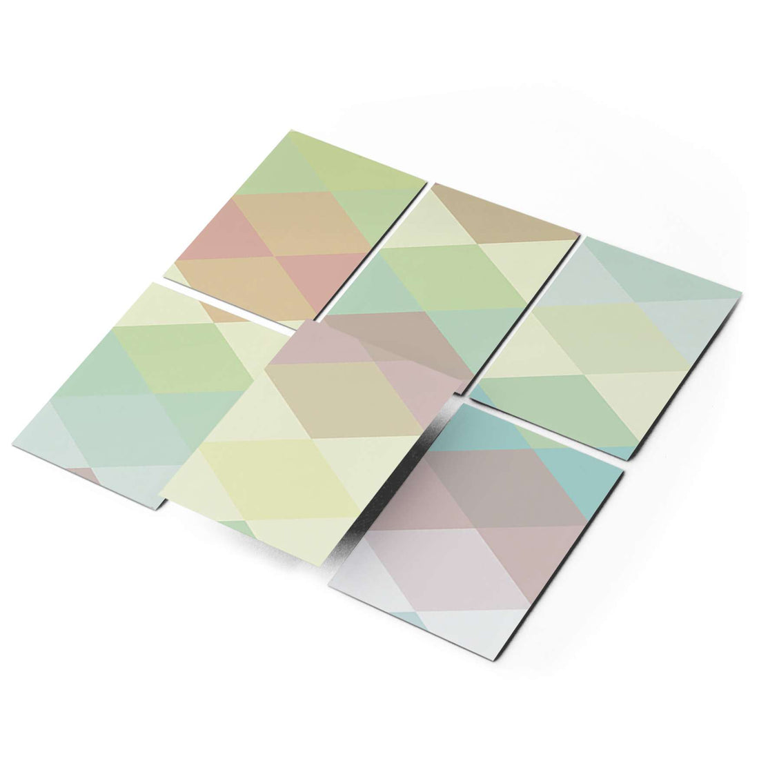 Fliesenaufkleber 15x20 cm Selbstklebend - Melitta Pastell Geometrie
