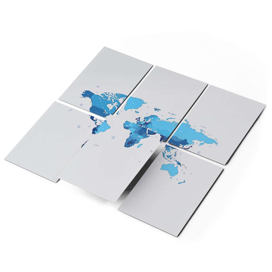 Fliesenaufkleber 15x20 cm Selbstklebend - Politische Weltkarte
