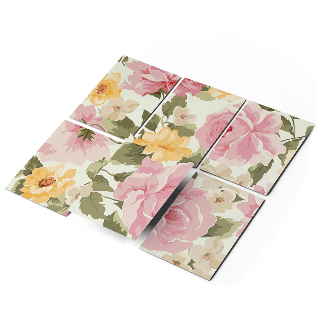 Fliesenaufkleber 15x20 cm Selbstklebend - Vintage Flowers