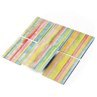 Fliesenaufkleber 15x20 cm Selbstklebend - Watercolor Stripes